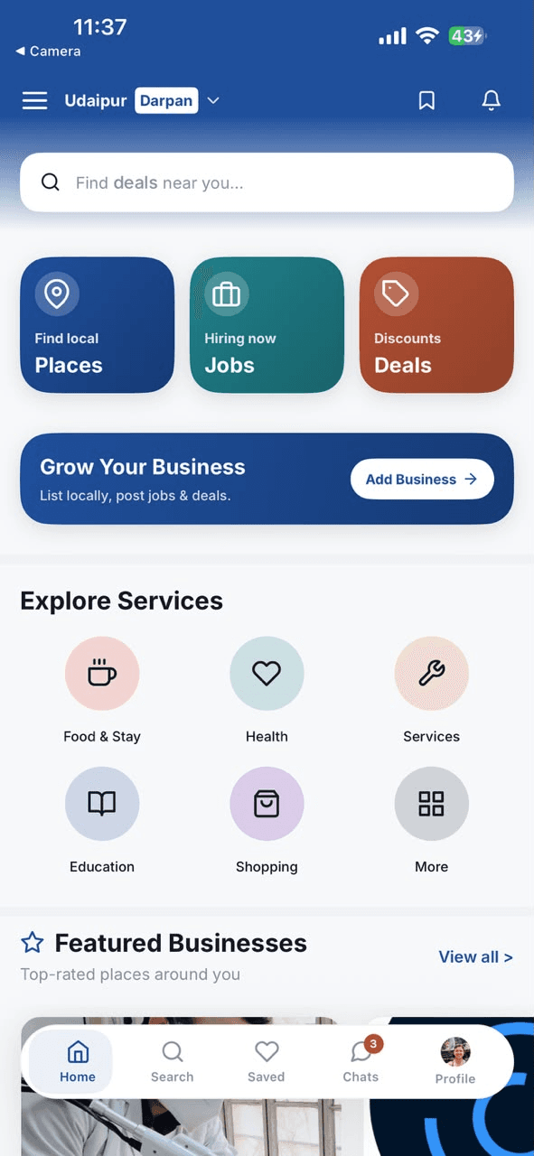 India Darpan App Interface